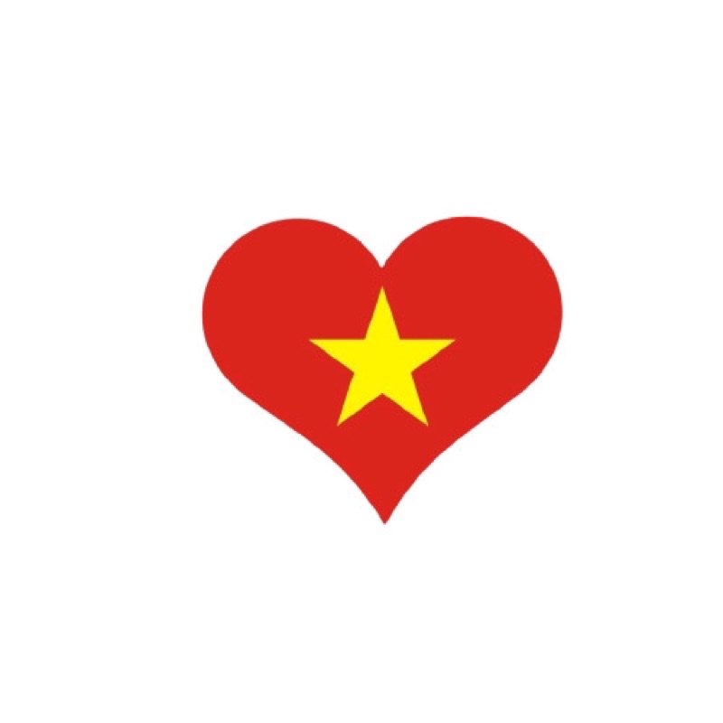 Sticker Dán Má Cờ Đỏ Sao Vàng Cổ Vũ Bóng Đá