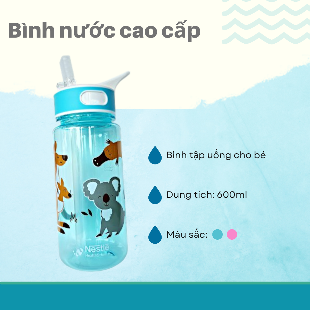 Bình uống nước/Bình tập uống cao cấp 600ml