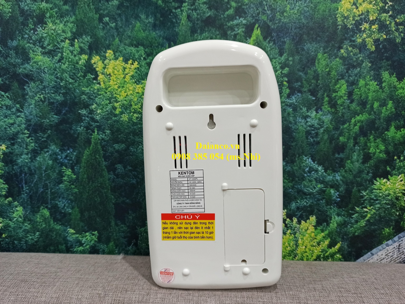 Đèn sạc chiếu sáng khẩn cấp Kentom KT 2300PL (Trắng)