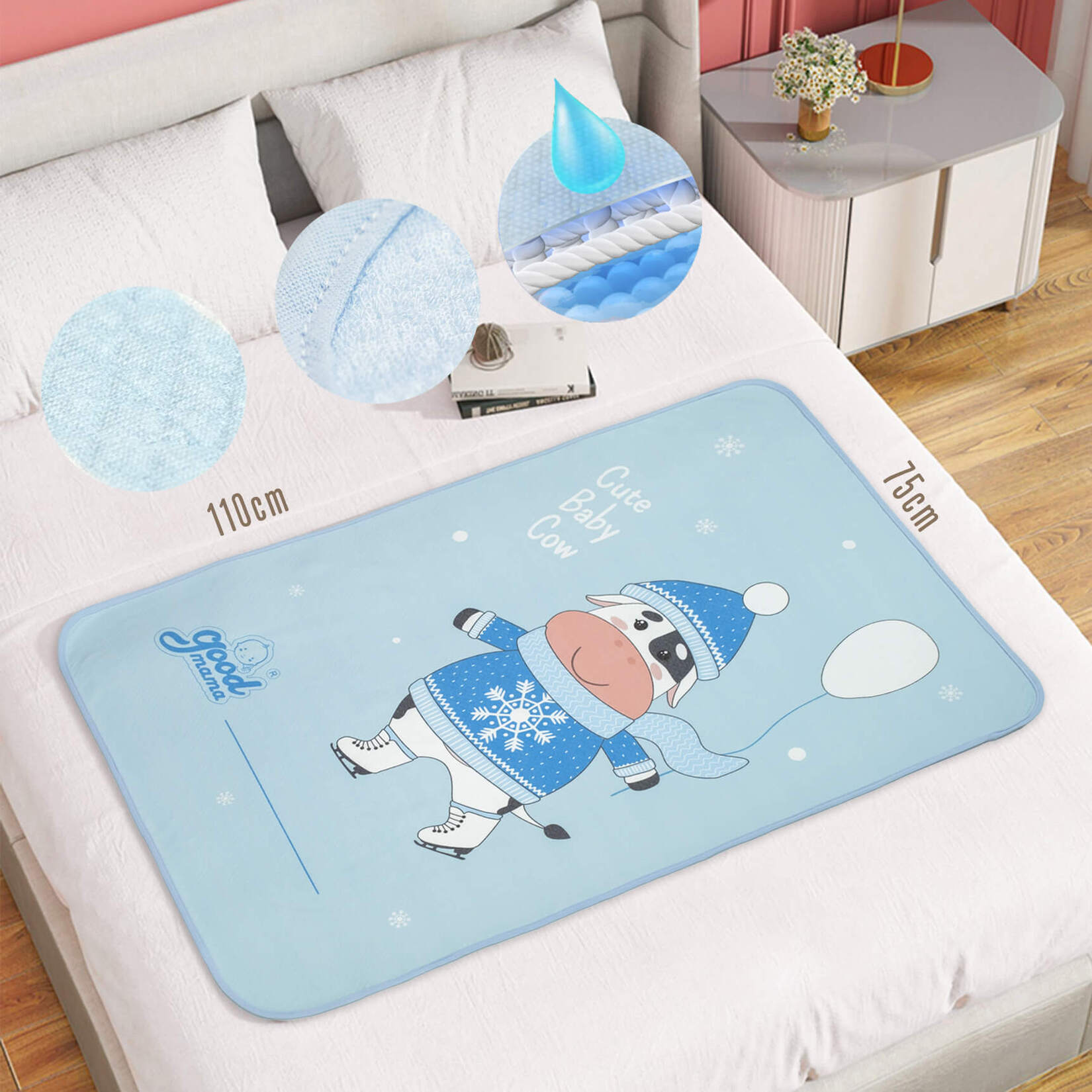 Tấm lót chống thấm Goodmama Size 75x110