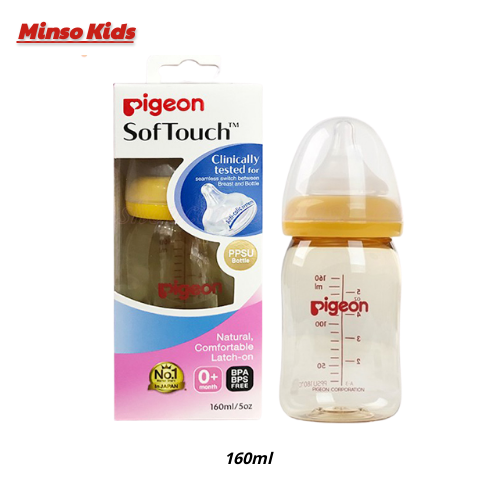 Bình sữa Pigeon Softouch chất liệu PPSU 160/240ml