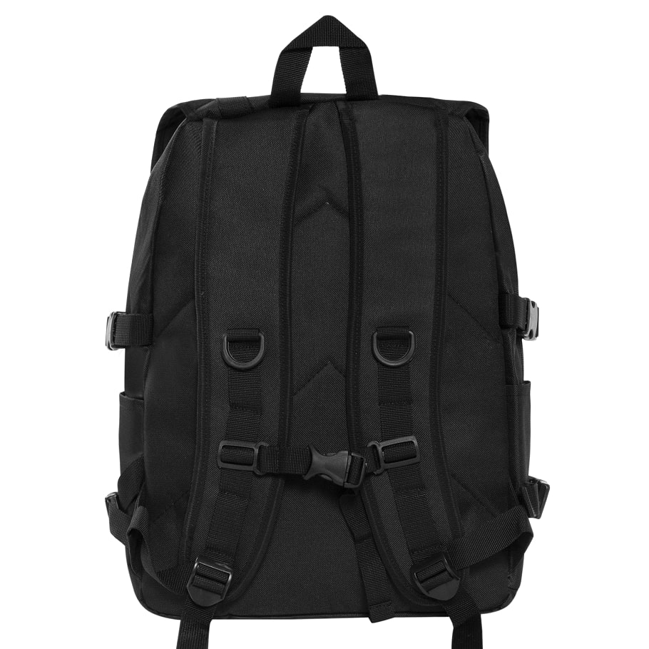 Balo nữ học sinh đi học màu đen DKMV Basic Rubber Tag Backpack | K-P16