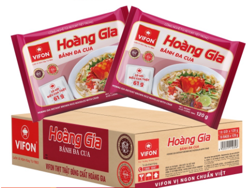 Hoàng Gia Bánh Đa Cua (120g /18 Gói)