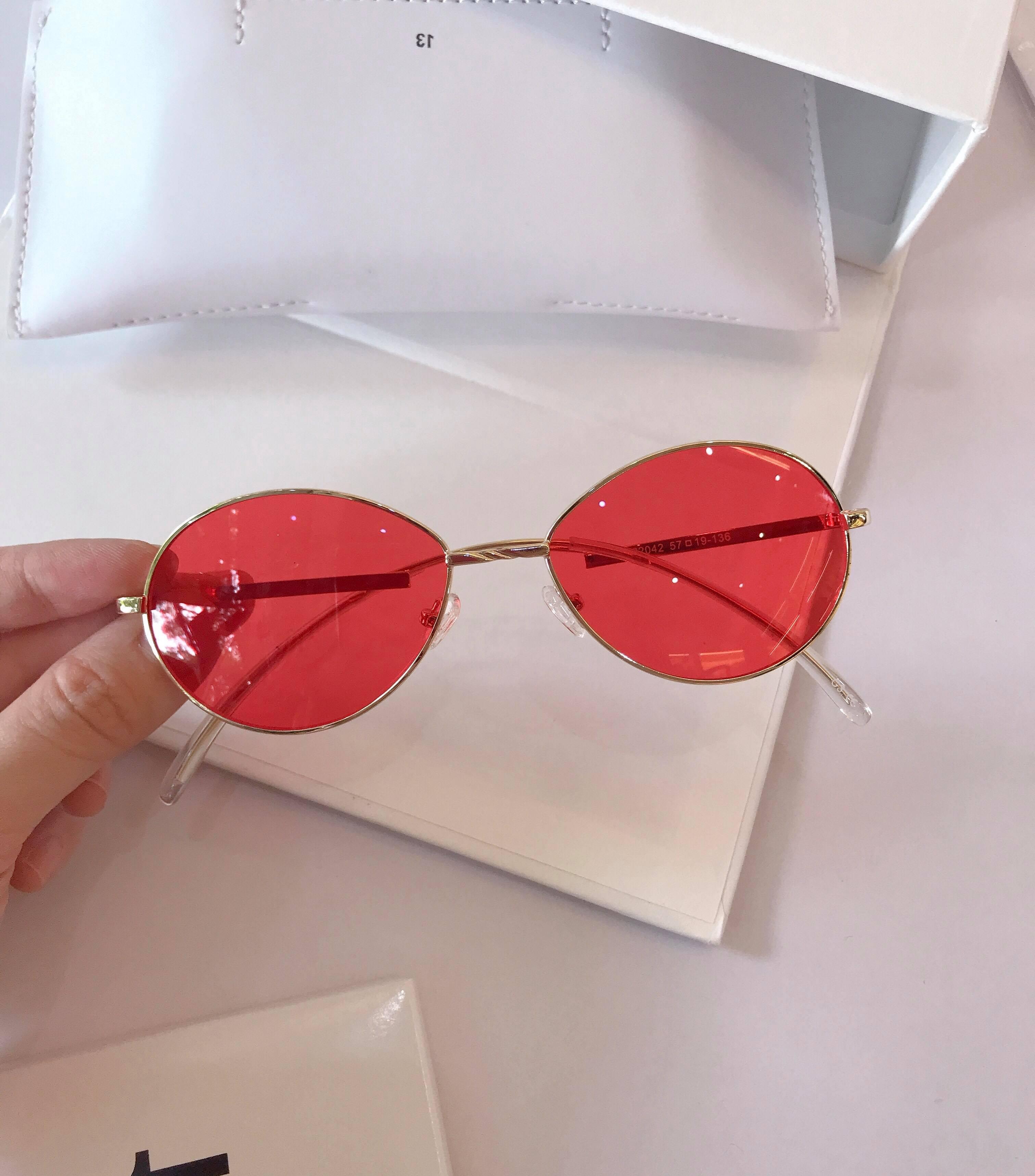 Kính râm Mắt tròn Cobalt nhỏ unisex thời trang (Nhiều Màu)