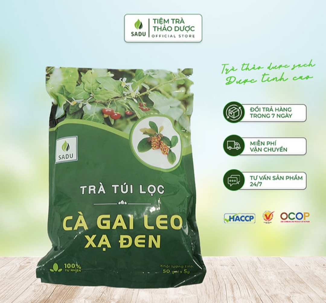Trà XẠ ĐEN cà gai leo Sadu 250g