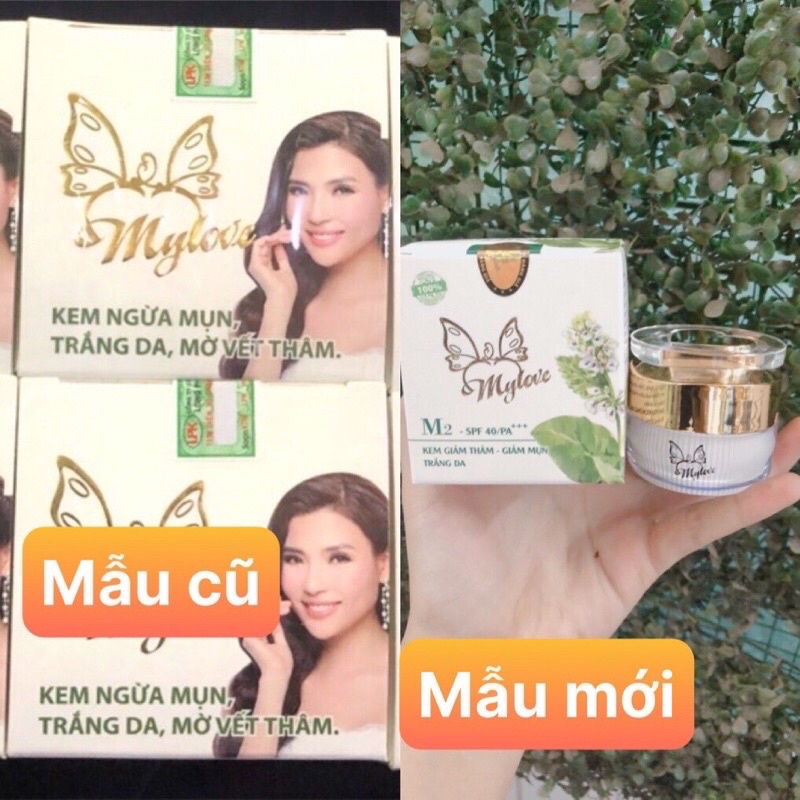 Kem ngừa mụn trắng da mờ vết thâm my love 25g