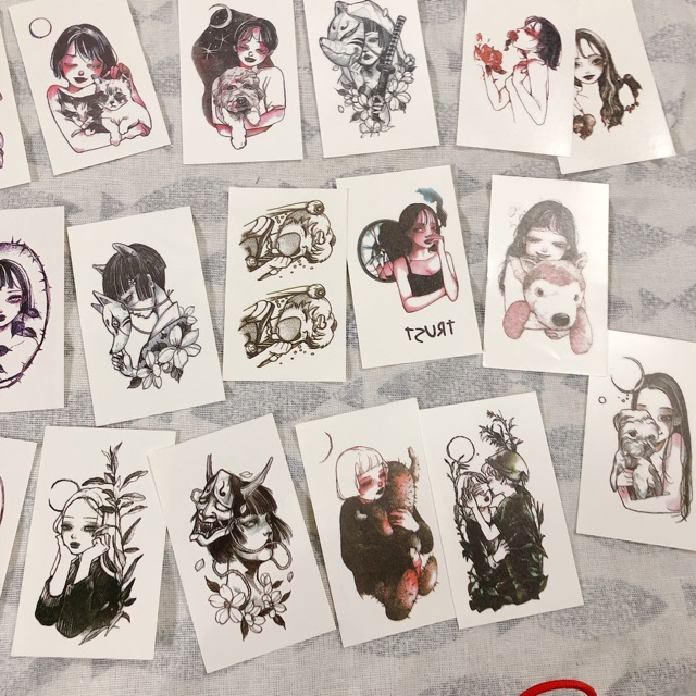 Set 30 tấm hình xăm dán