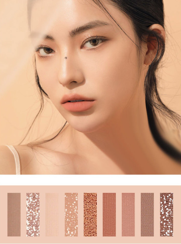Bảng phấn mắt nhũ 9 ô lameila cực xinh giá rẻ