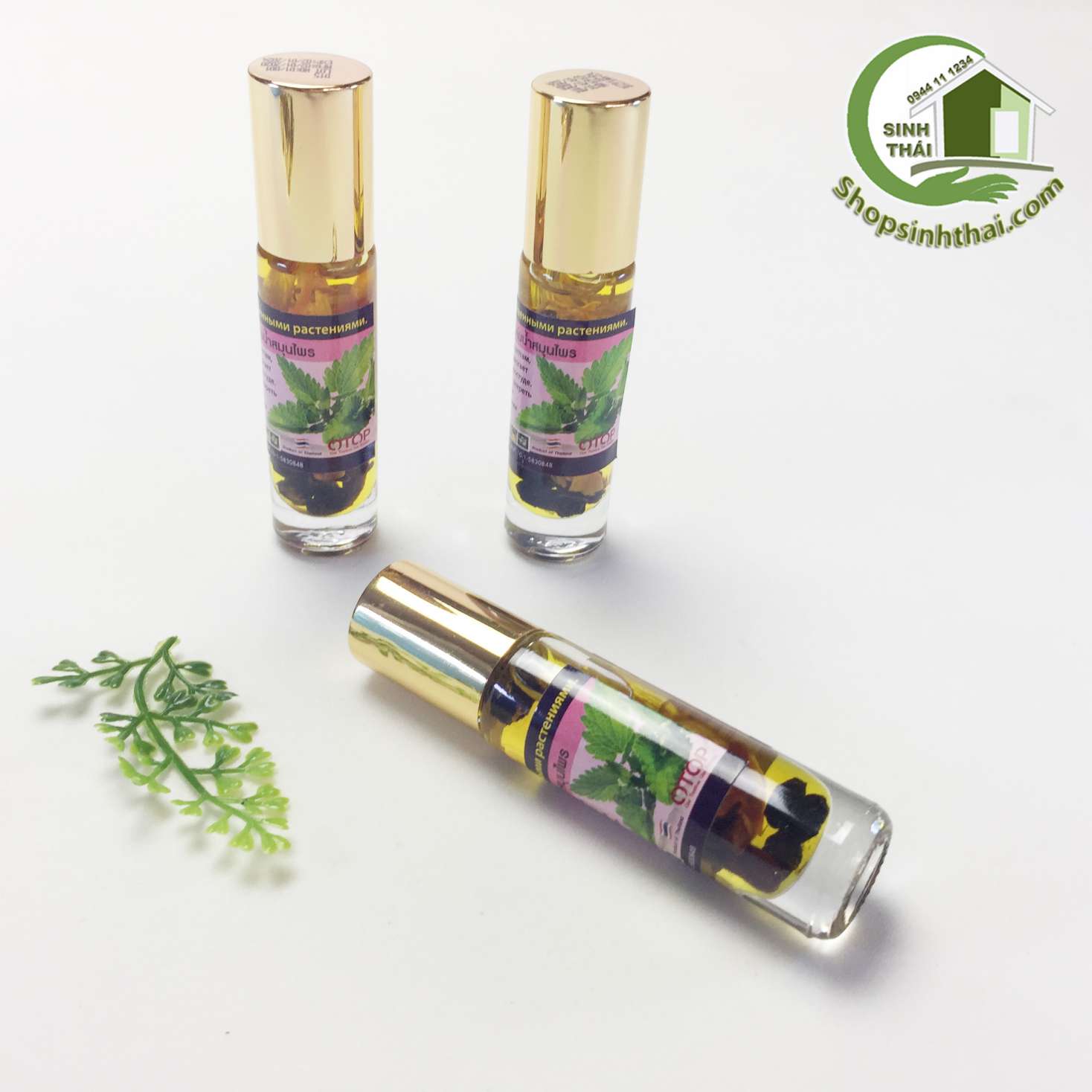 [HCM]Dầu gió lăn Thái Lan - dầu hít bạc hà chanh 10ml