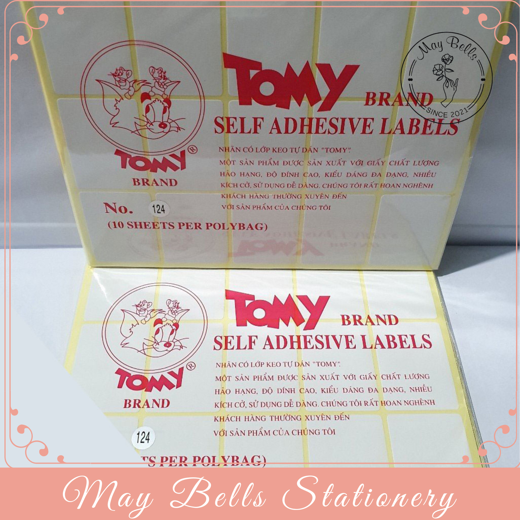Giấy Decal A5 Tomy (Mã 117-124 ), nhãn dán Tomy A5 Decan Nhãn Dán In Tem Sản Phẩm