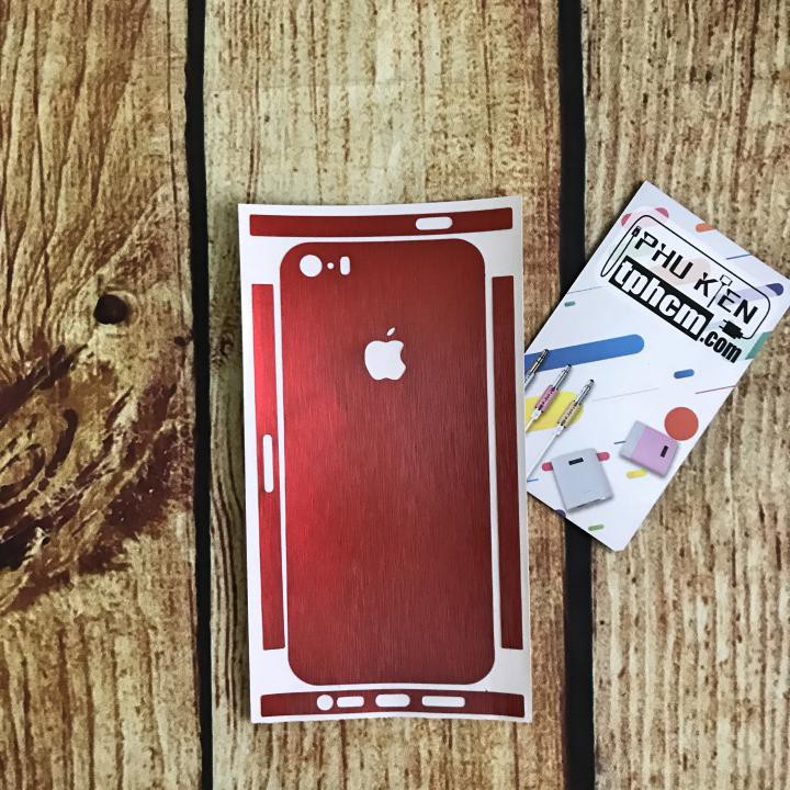[ Bán chạy ] - Dán mặt lưng Màu iPhone 5/5s/Se