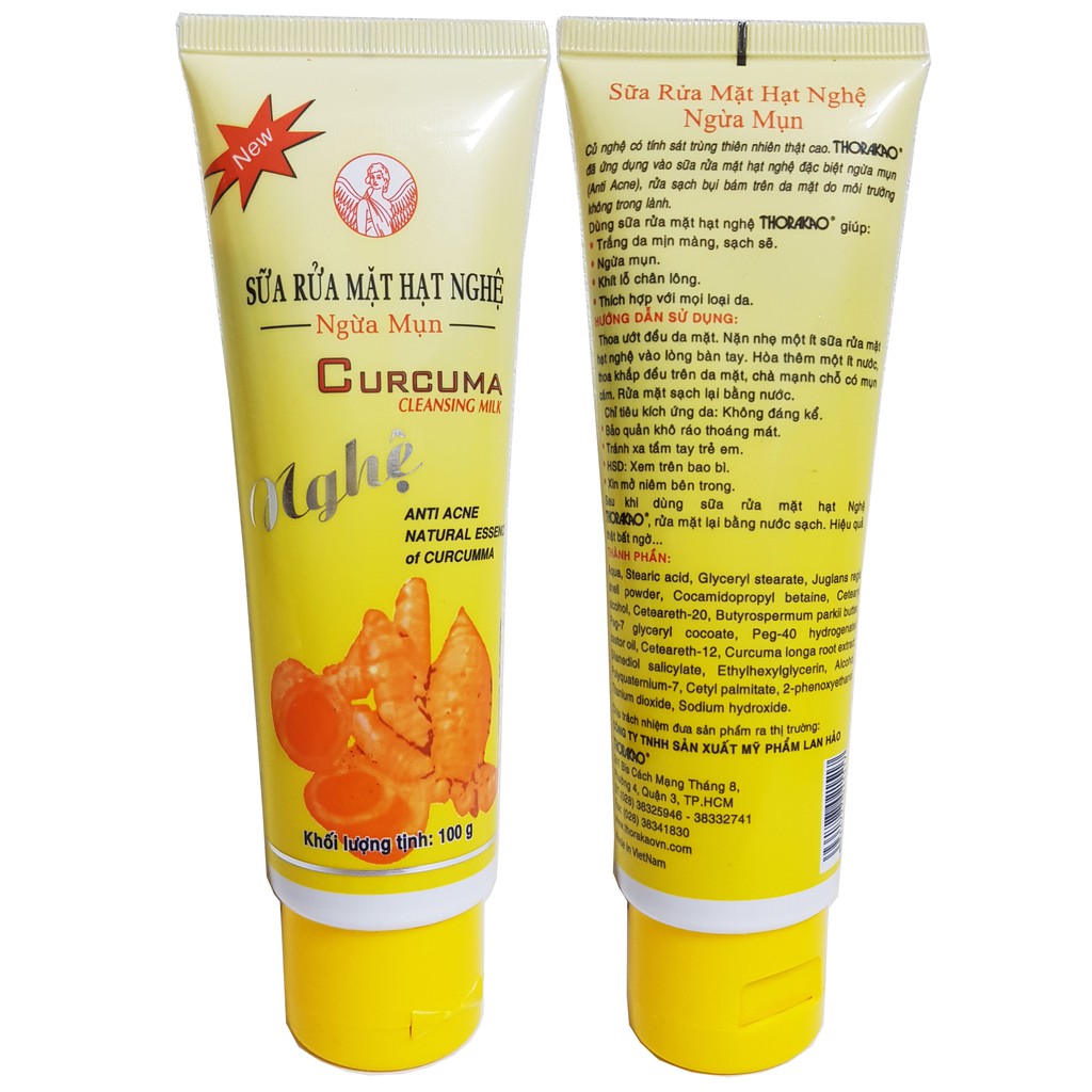 Sữa rữa mặt hạt nghệ mụn 100g
