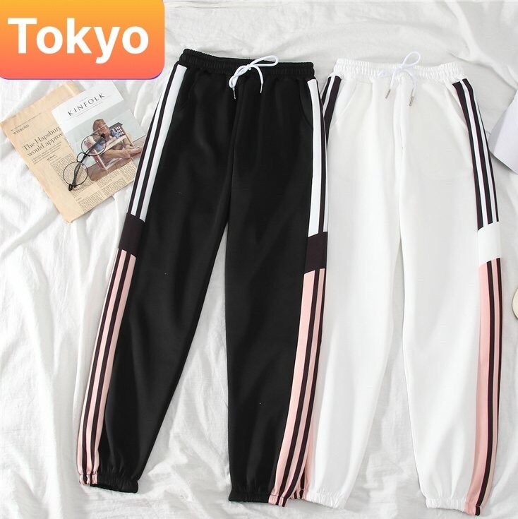 QUẦN JOGGER THỂ THAO NAM NỮ UNISEX  3 SỌC HỒNG NHẬT BẢN CHẤT NỈ DÀY DA CÁ THOÁNG MÁT HÈ 2021 - TOKYO FASHION