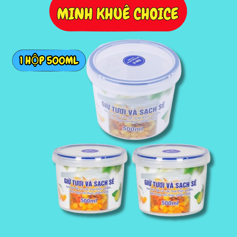 Hộp thực phẩm tròn nhựa song long 500ml