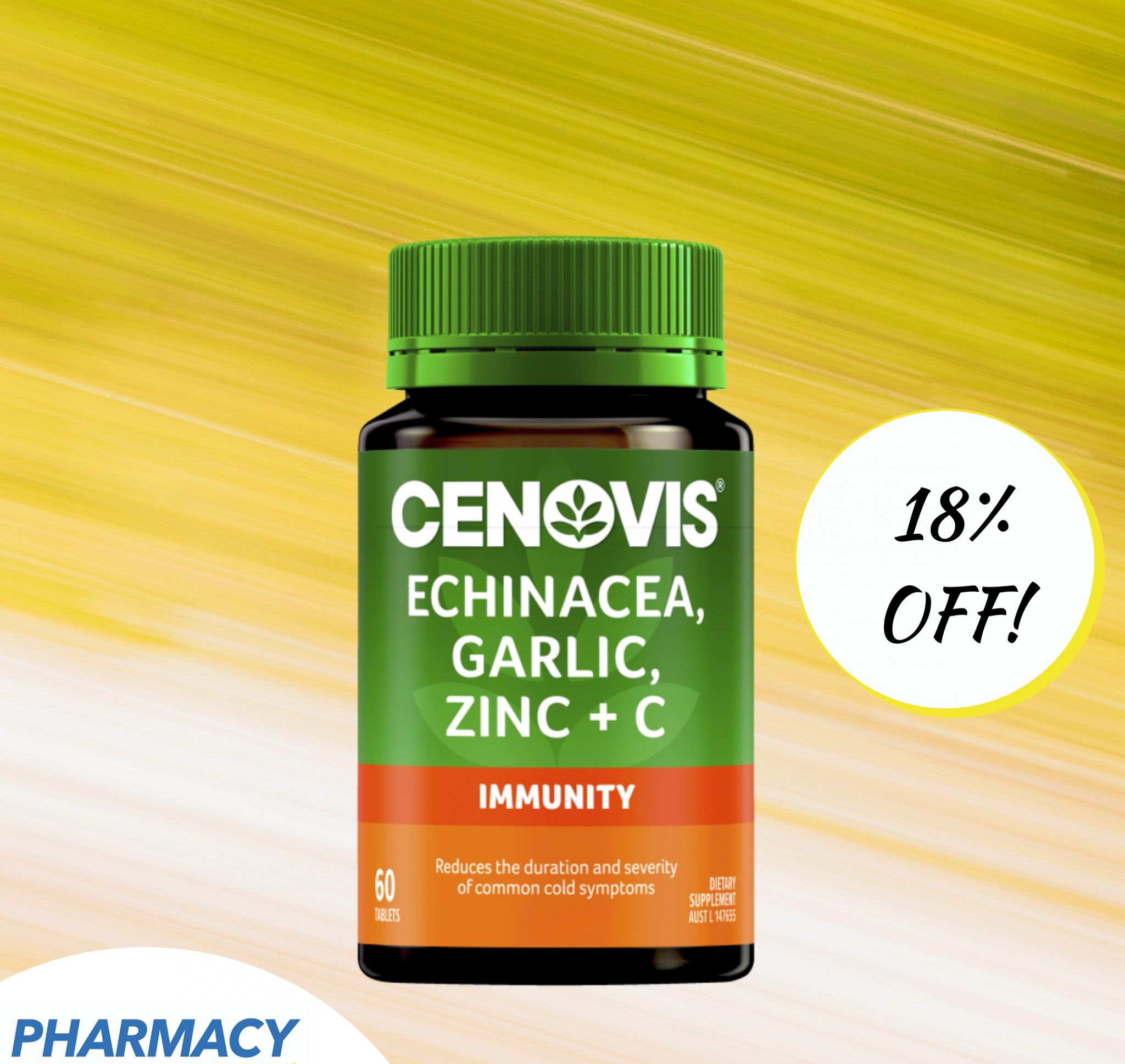 Cenovis Echinacea Garlic Zinc & C 60v Tablets - tăng sức đề kháng