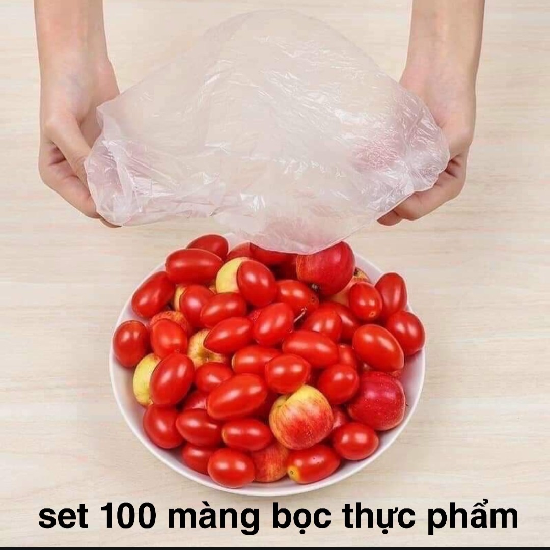 Set of 100 Multi-Purpose Food Wrap Bags, Size 25cm