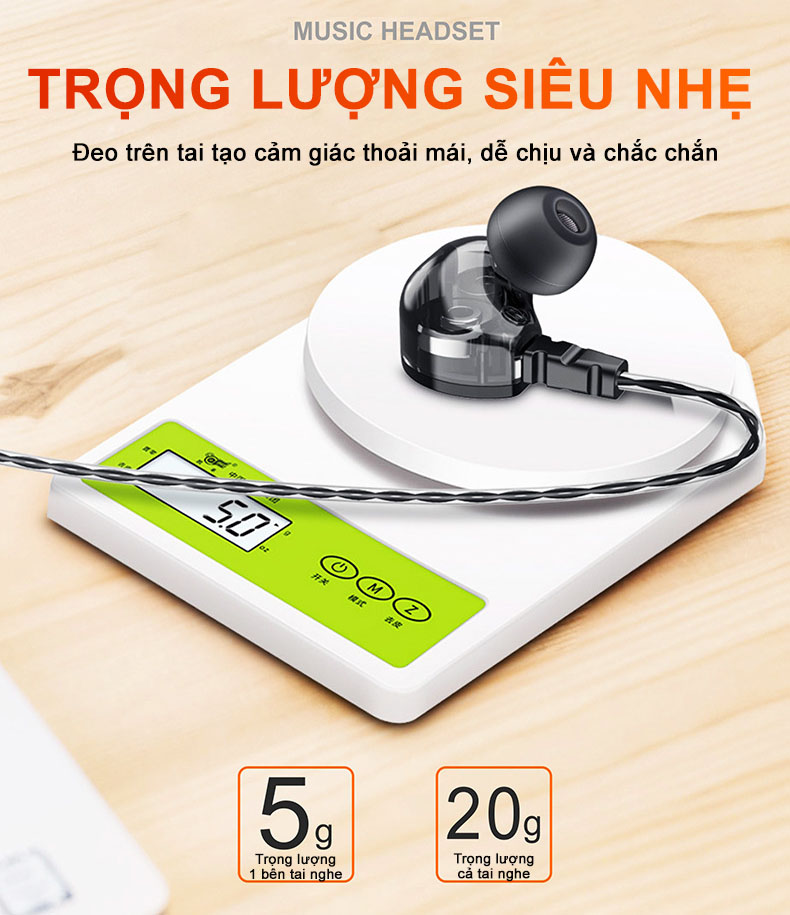 Tai Nghe Nhét Tai F4 Âm Thanh HIFI Sống Động Chất Lượng Cao, chống ồn, bass ấm Giá Rẻ, Gaming, Chơi Game Thủ, Nghe Nhạc