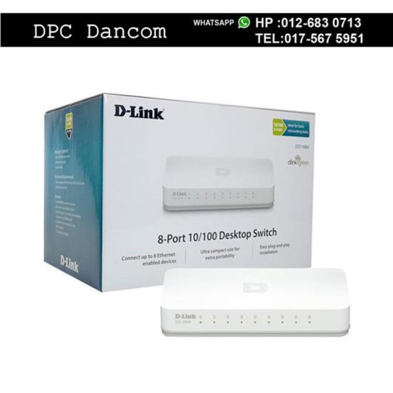 Bảng giá Bộ chia mạng 8 cổng DLink DES1008A Switch 8 port LAN 10/100MMbps Phong Vũ