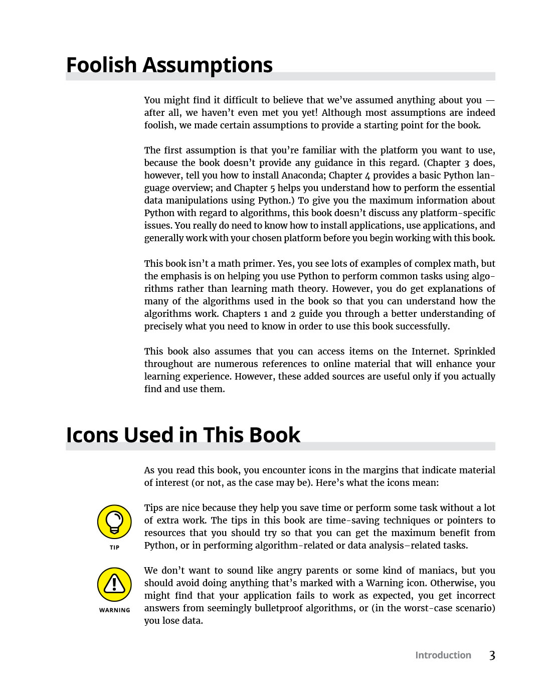 Algorithms for Dummies