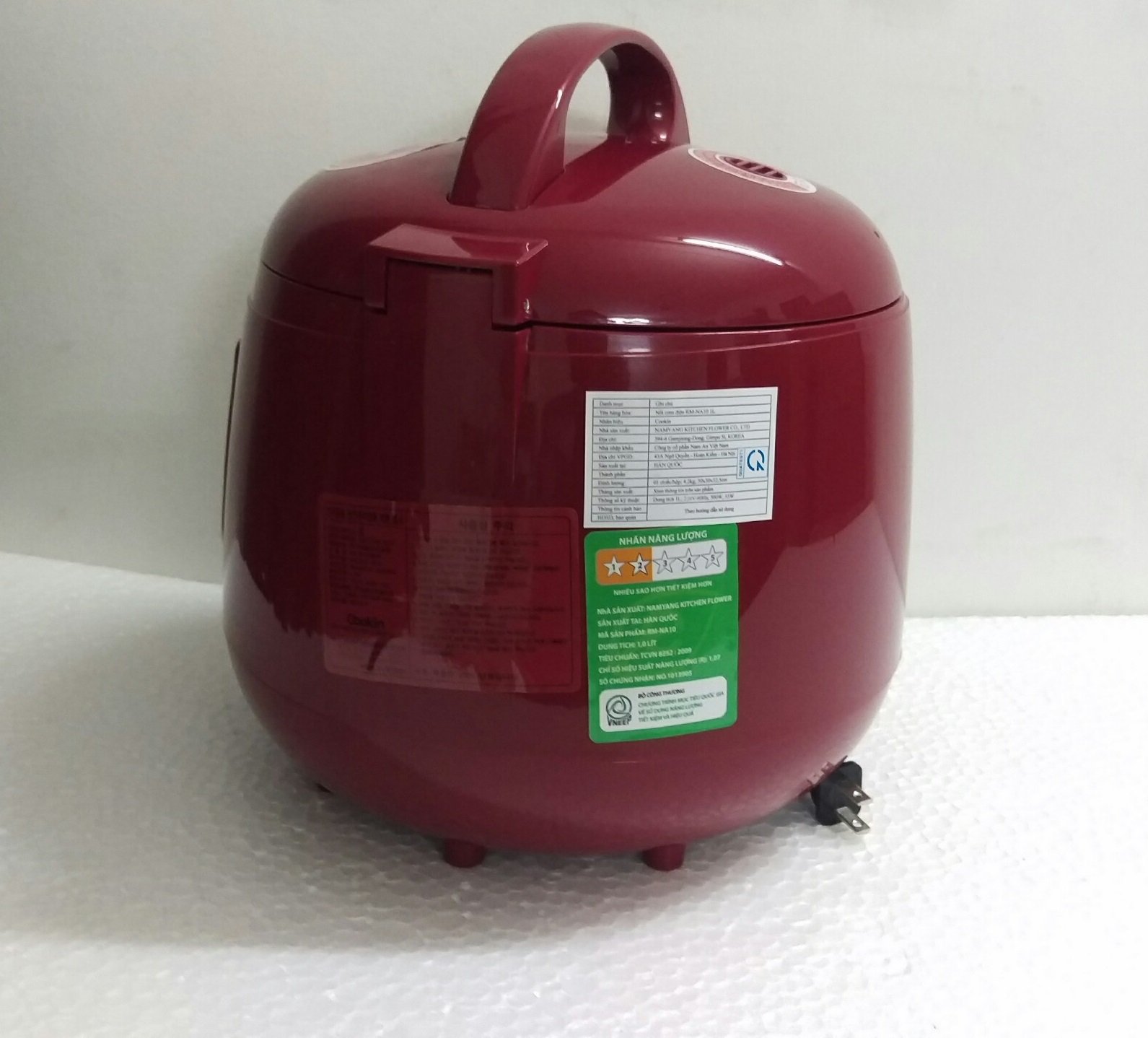Nồi cơm điện mini Cookin RM-NA10 dung tích 1.0l