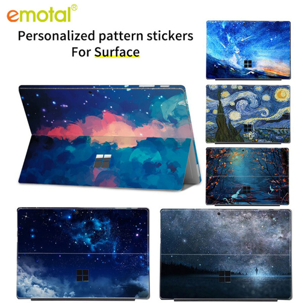 Color printing pattern vinyl Sticker for Microsoft Surface Pro 7/6/5/4/3 Surface pro X GO 2 Back Cover Body Decal Skin Protector
