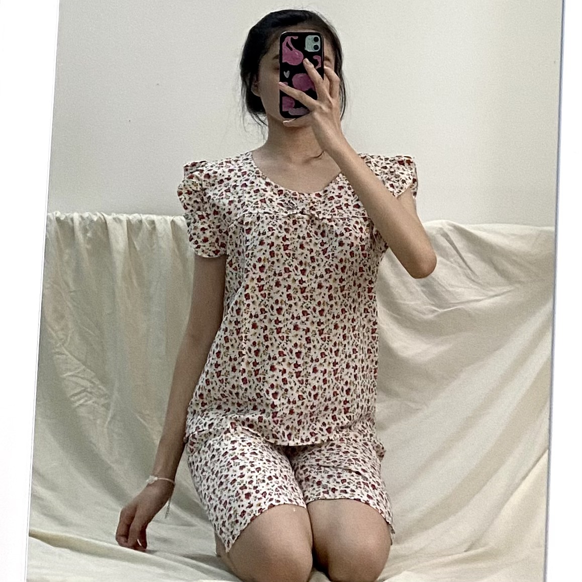 [3 SIZE 38-68KG]Set đồ nữ lửng mặc nhà mùa hè Freesize MXL (38-65kg)