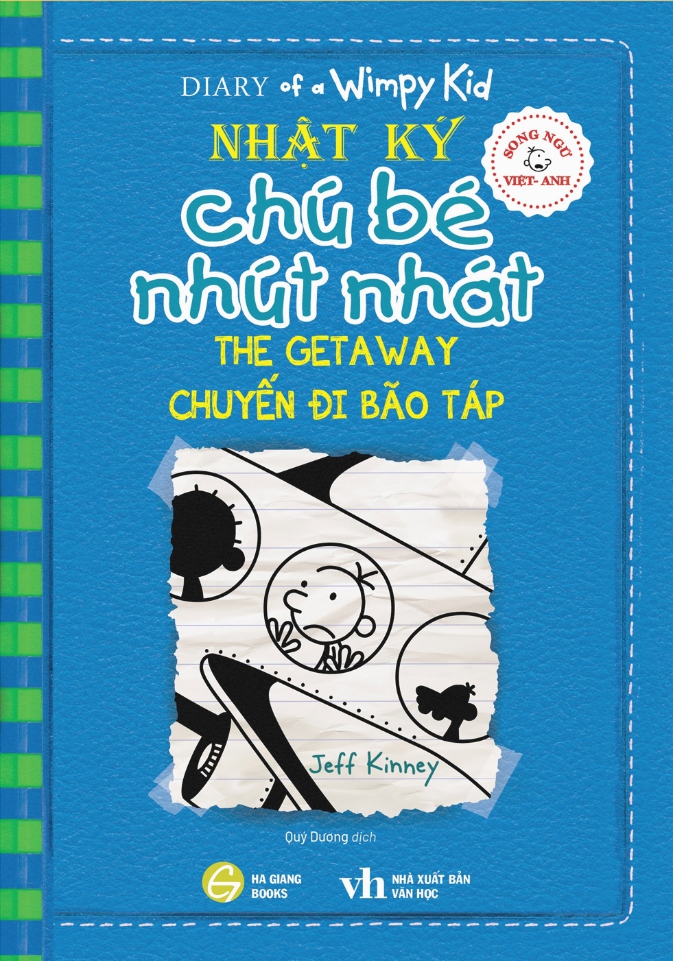 Fahasa - Song Ngữ Việt - Anh - Diary Of A Wimpy Kid - Nhật Ký Chú Bé Nhút Nhát - Tập 12: Chuyến Đi Bão Táp - The Getaway