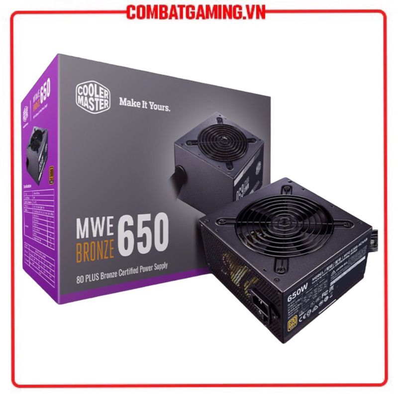 Nguồn cooler master mwe 650w 700w 750w v2 80 plus bronze - mwe 750w v2 full modular 80 plus gold