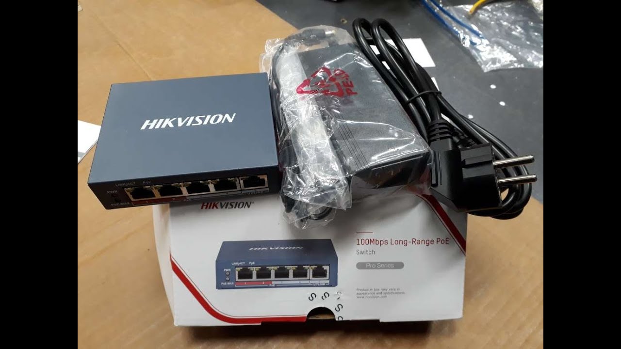 Switch PoE 5 Port HIKVISION DS-3E0105P-E(B) - Hàng chính hãng