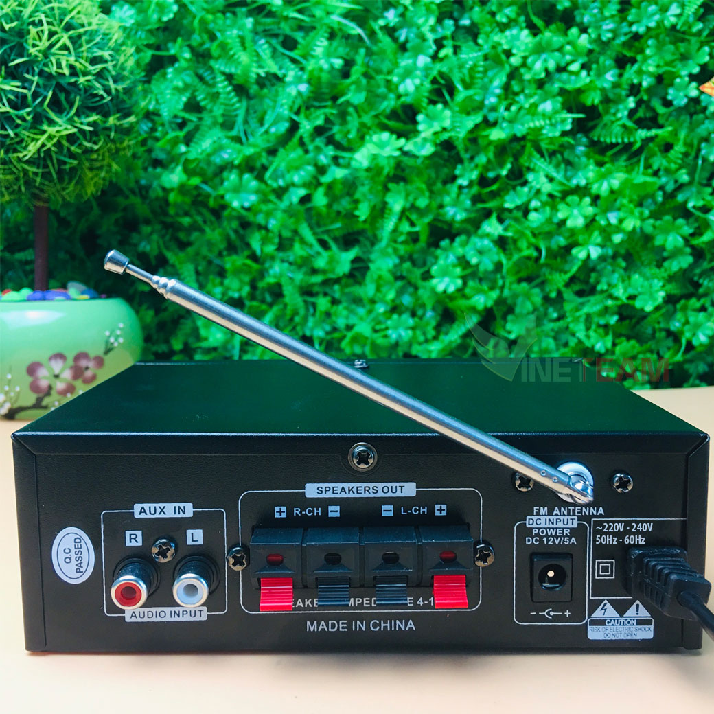 Ampli Mini UKC AK-699D / AK-669D / Teli BT-699D 12V+220V - 180W+180W 3 in 1