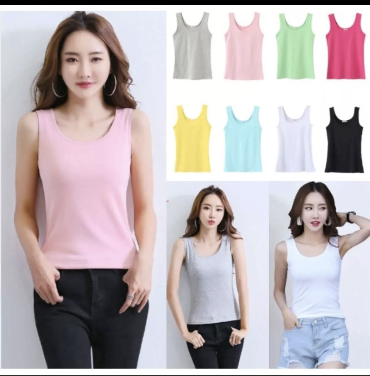 ÁO THUN SÁT NÁCH ÁO 3 LỖ NỮ (CÓ SAI ĐẠI 35-75KG)