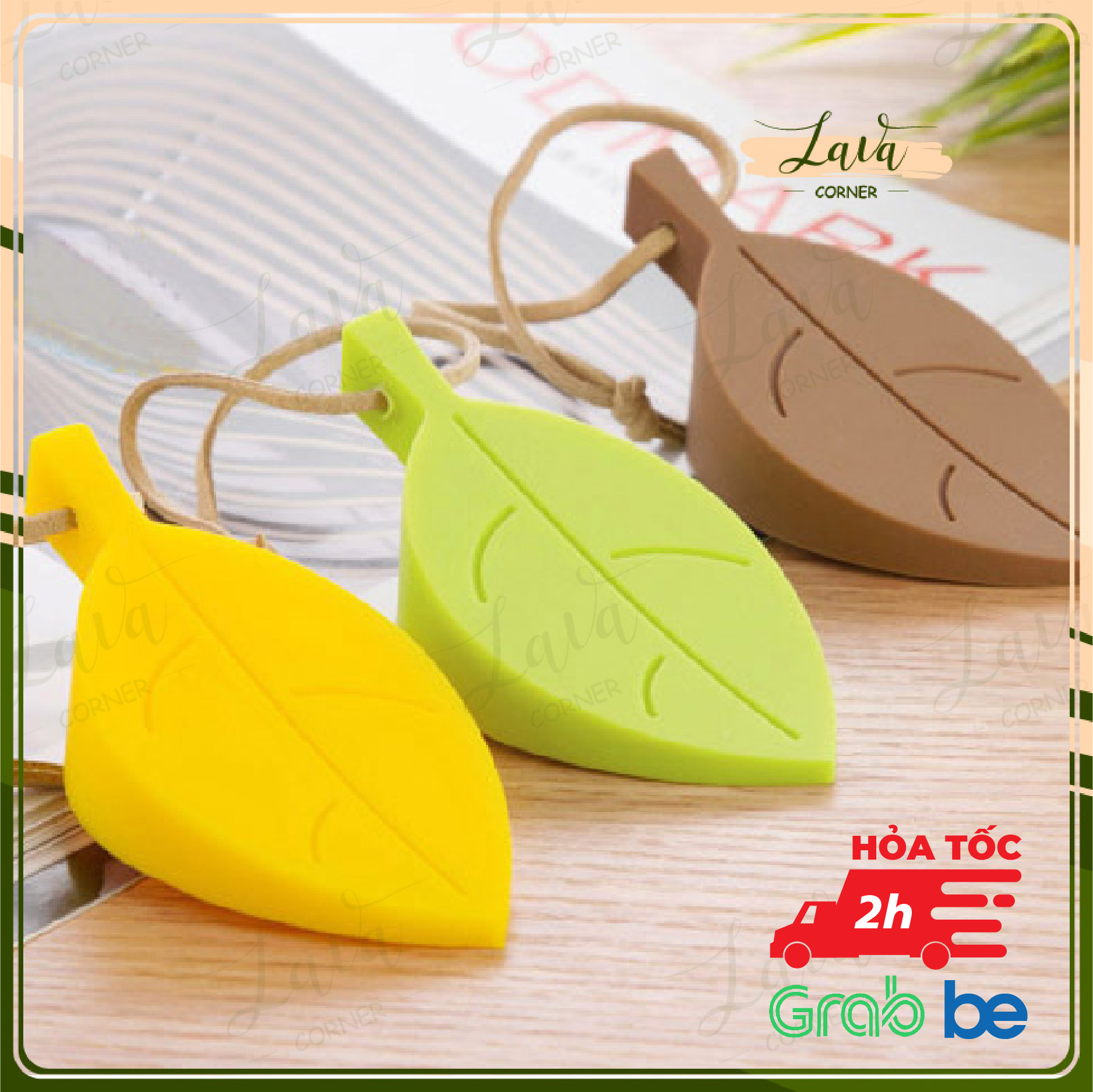 Miếng Chặn Cửa Chắn Gió Chống Va Đập Hình Chiếc Lá