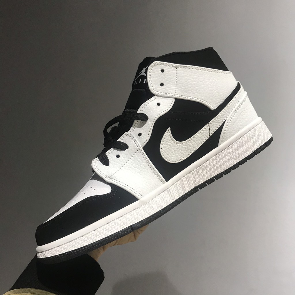 [FREE SHIP+Full Box] Giày thể thao sneaker jodan MID Trắng đen cao : )