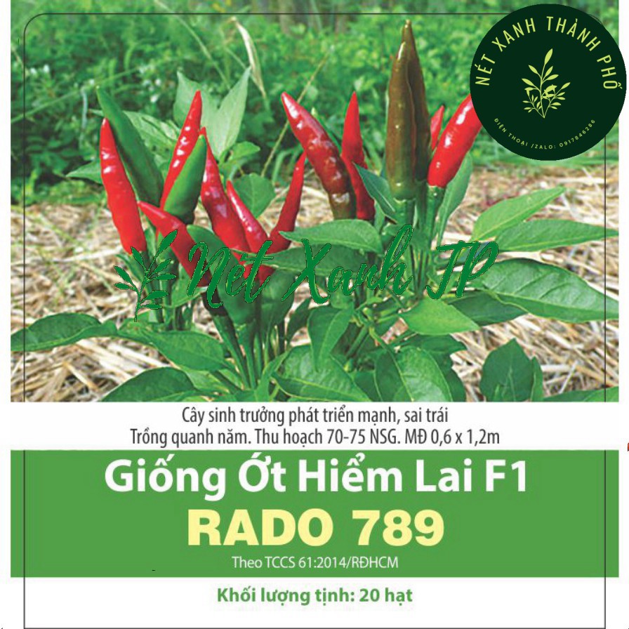 [GIAO HÀNG 2 GIỜ] Hạt giống Ớt Hiểm sai trái 0,2g