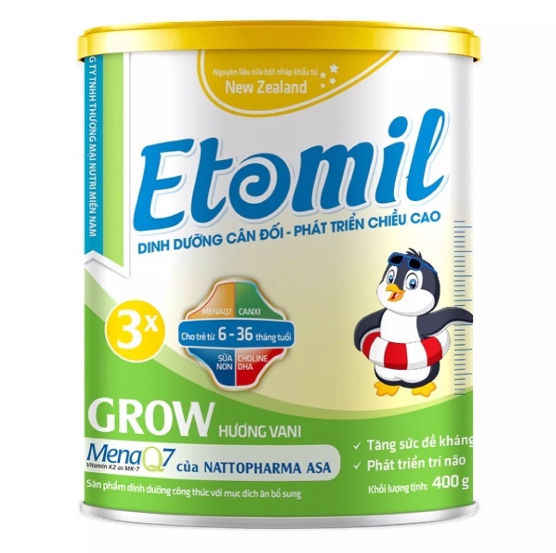 Sữa bột etomil 3x grow - lon 700g.