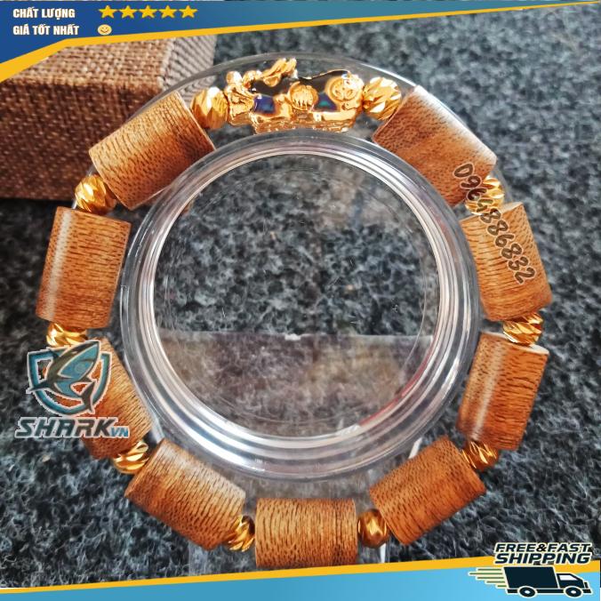 VÒNG TAY TRẦM HƯƠNG TỰ NHIÊN MIX TỲ HƯU ĐỔI MÀU TÀI LỘC CAO CẤP