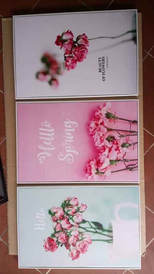 [HCM]Tranh in canvas hoa 30x40 kèm khung