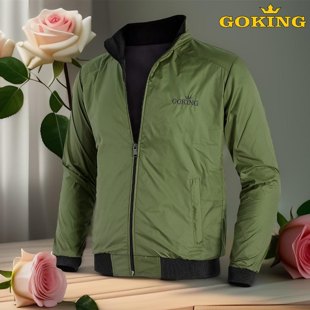 Áo khoác gió cách nhiệt GOKING 2 lớp cho nam nữ, hàng hiệu Việt Nam cao cấp vnxk, chống nắng gió lạnh, giữ ấm tốt