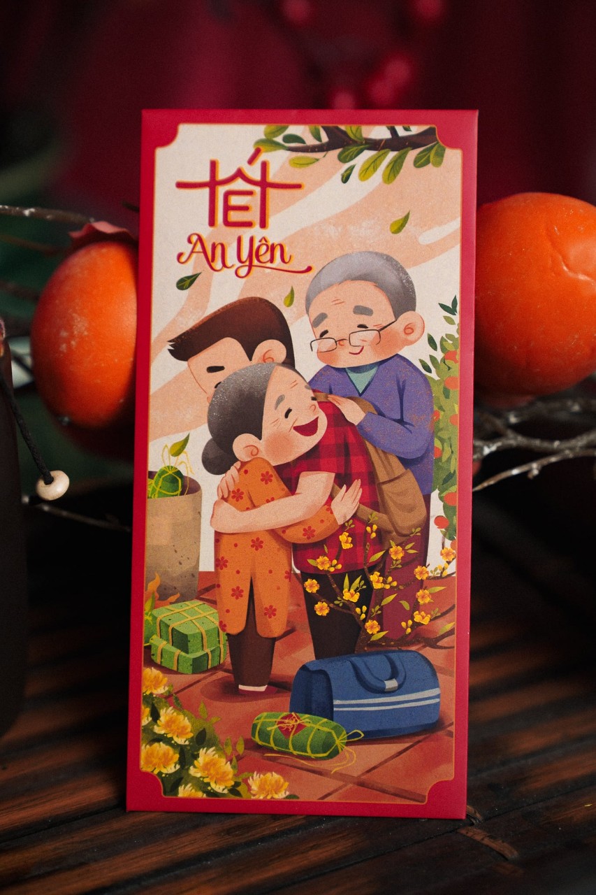 set 6 bao lì xì tết 2024