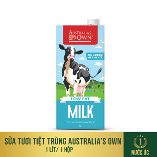 Sữa tươi tiệt trùng Australia s Own Ít Béo 1L, không đường, nhập khẩu chính hãng từ Úc, không chứa chất bảo quản, phù hợp với trẻ em trên 1 tuổi thumbnail