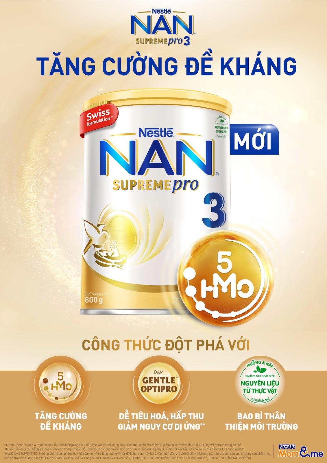 Sữa Bột Nestle' Nan Supreme Pro 3 - 800g