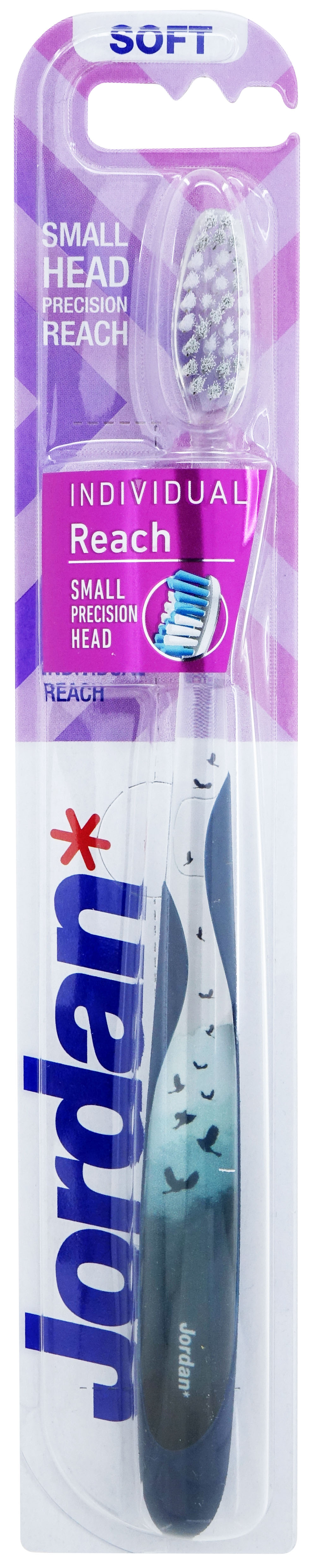 Jordan Combo 2 Bàn chải đánh răng Jordan Individual Reach, Lông mềm chữ S
