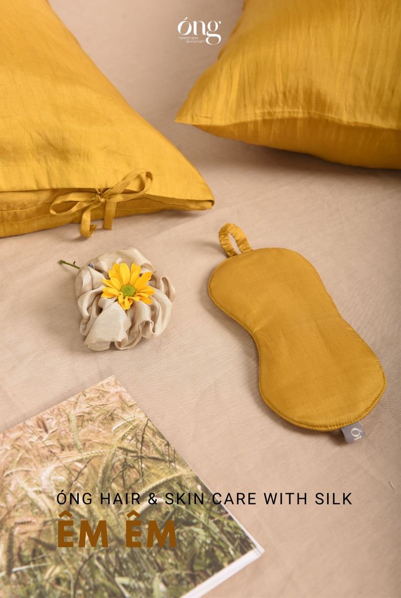 Vỏ gối lụa tơ tằm tự nhiên - Óng silk