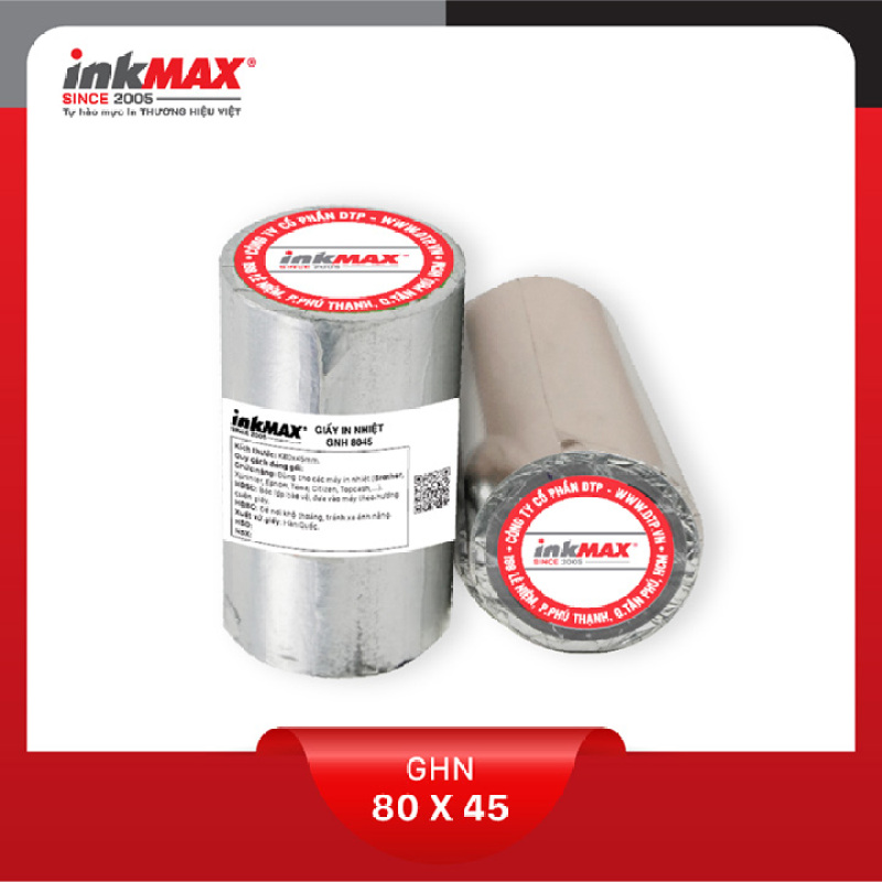Mua ( Combo 10 cuộn ) Giấy in nhiệt K80x45 - Giấy in BILL - Giấy in hóa đơn - Hàng chính hãng inkMAX