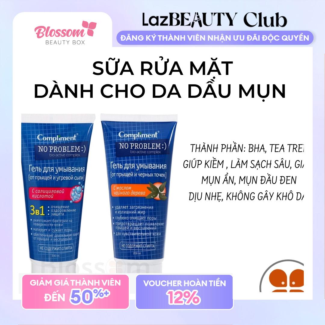 [Blossom] SỮA RỬA MẶT NO PROBLEM COMPLIMENT 200ML