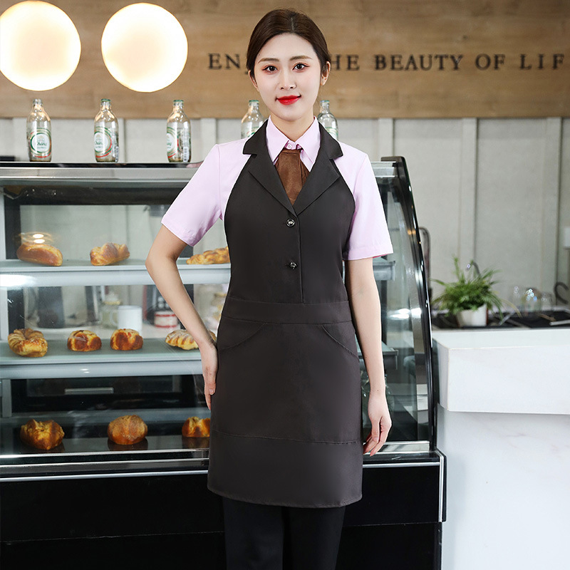 Nhân viên phục vụ khách sạn quần áo lao động quán cà phê áo ghi lê tạp dề phục vụ nhà hàng tứ xuyên nhà hàng lẩu quần áo lao động nữ phục vụ