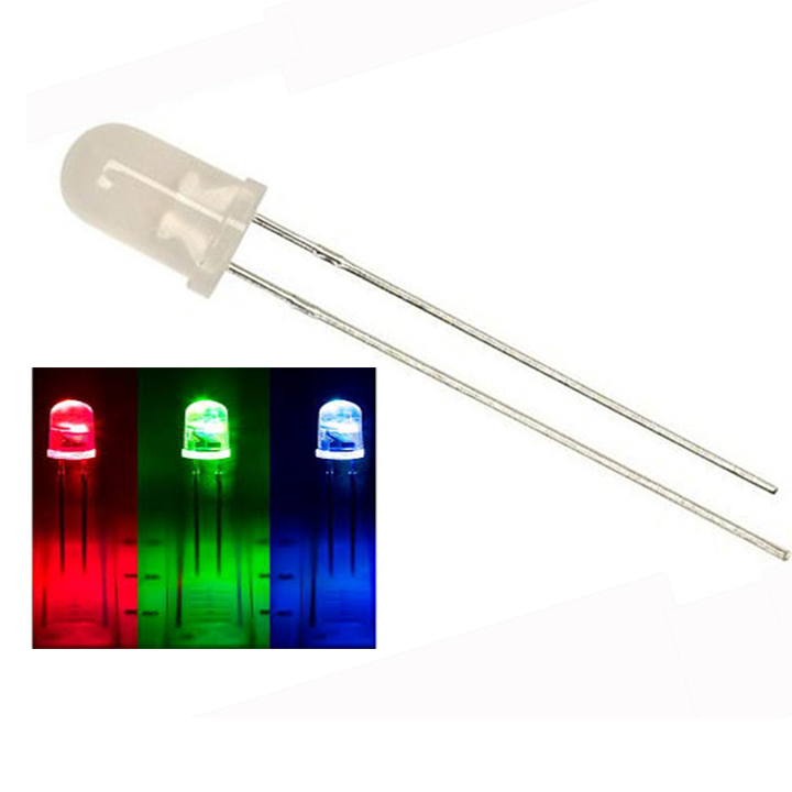Gói 10 con led đục 3mm nhiều màu đỏ/trắng/vàng/xanh