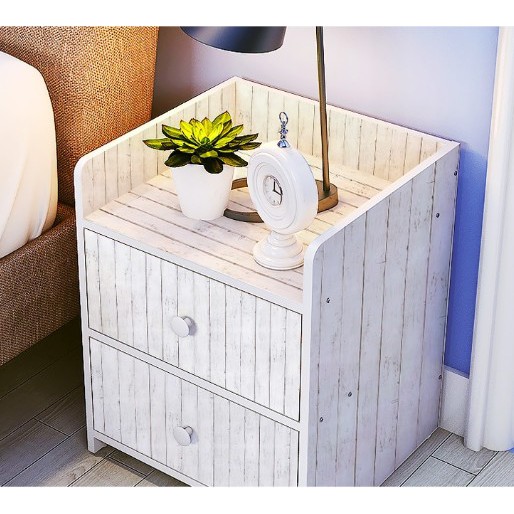 Decal giấy dán tường gỗ trắng