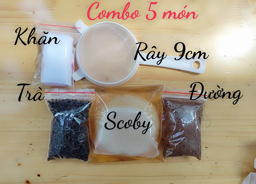 Combo 5 món nuôi scoby/kombucha không thể thiếu