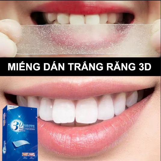 Miếng Dán Trắng Răng 3D White Teeth Whitening Strip